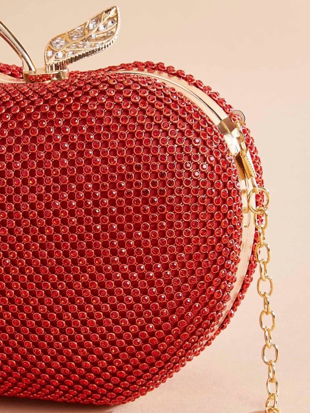 New rhinestone embellished apple clutch - Picture 6 of 10